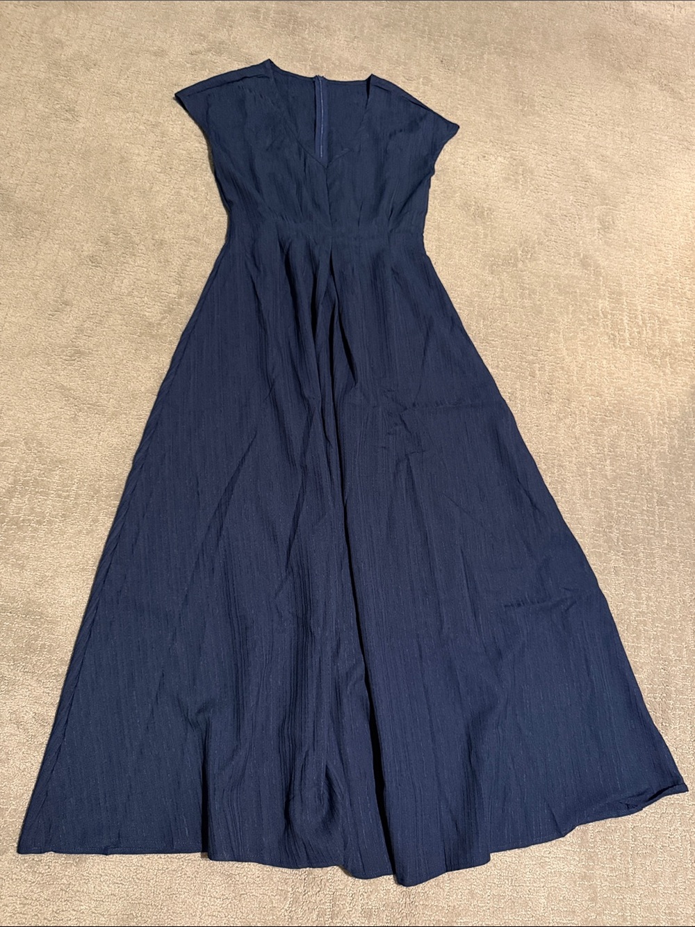 Women's Maxi Dress in Navy - Classic A-Line Maxi